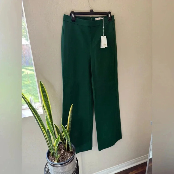 TORY BURCH Cotton & Lyocell Palazzo Mesteno Panfs - NWT - Size 6 - Picture 3 of 10